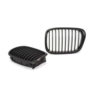 Preview: Sportgrill Kühlergrill Single für BMW 5er E39 95-03 schwarz/Matt