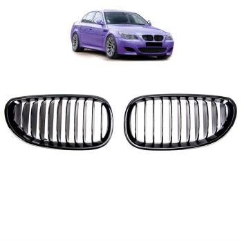 Sportgrill Kühlergrill Singel für BMW 5er E60 / E61 03-10 glanz schwarz
