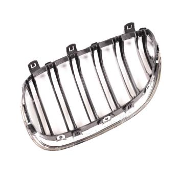 Preview: Sportgrill Kühlergrill Doppelsteg für BMW 5er E60 / E61 03-10 schwarz/chrom