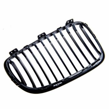 Sportgrill Kühlergrill Single für BMW 1er E81 E82 E87 E88 07-12  schwarz Matt