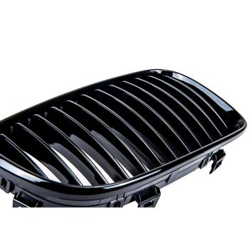 Preview: Sportgrill Kühlergrill für BMW 1er E81 E82 E87 E88 07-12 Hochglanz schwarz