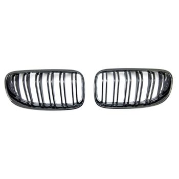 Sportgrill Kühlergrill Doppelsteg für BMW 3er E92 / E93 10-13 Hochglanz schwarz