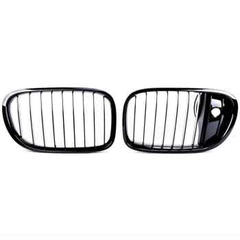 Sportgrill Kühlergrill für BMW 7er F01/F02/F03/F04 12-16 glanz schwarz + Kamera