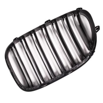 Doppelsteg Kühlergrill Schwarz GLANZ Performance passt für BMW 7er F01 F02 08-15