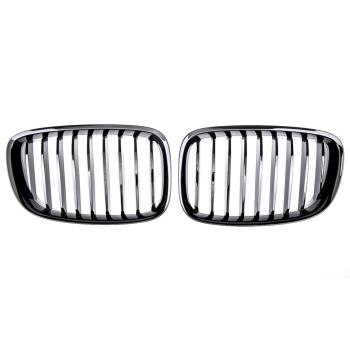 Preview: Sportgrill Kühlergrill Single für BMW 5er Gran Turismo F07  13-17 Hochglanz schwarz