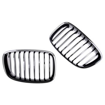 Preview: Sportgrill Kühlergrill Single für BMW 5er Gran Turismo F07  13-17 Hochglanz schwarz