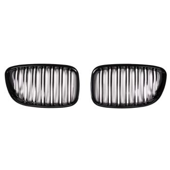 Doppelsteg Kühlergrill Schwarz GLANZ Performance passt für BMW 5er F07 GT 08-17
