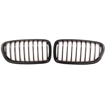 Preview: Sportgrill Kühlergrill für BMW 5er F10 / F11 09-16 Hochglanz schwarz