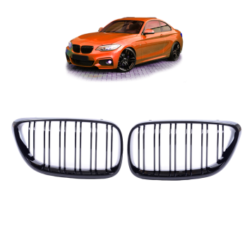 Sportgrill Kühlergrill für BMW 2er F22 / F23 / F87  19-22 Hochglanz schwarz