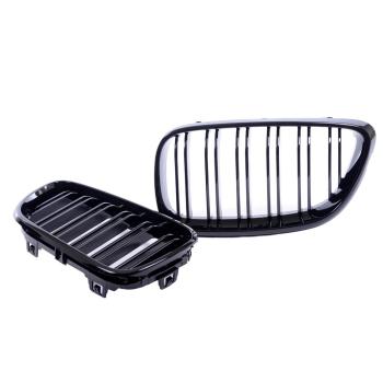 Preview: Sportgrill Kühlergrill für BMW 2er F22 / F23 / F87  19-22 Hochglanz schwarz