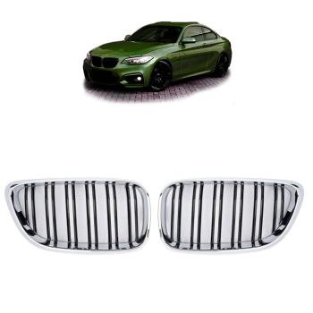 Sportgrill Kühlergrill für BMW 2er F22 / F23 ab 2012 schwarz/chrom