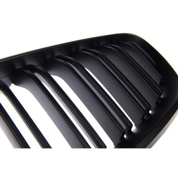 Kühlergrill SET Schwarz Matt Doppelsteg passt für BMW 2er F22 F23 235 240 M2