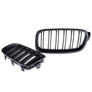 KÜHLERGRILL GRILL DOPPELSTEG FÜR BMW 3ER F30 F31 AB 11-19 SCHWARZ MATT