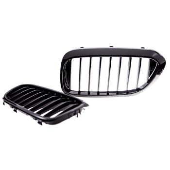 Preview: Kühlergrill  Doppelsteg hochglanz Schwarz passt für BMW 5er G30 G31 2016-2020