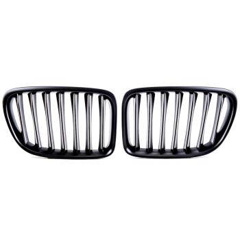 Preview: Sportgrill Kühlergrill Single kompatibel mit BMW X1 E84 09-15 glanz schwarz