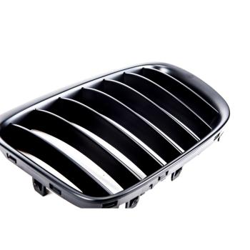 Preview: Sportgrill Kühlergrill Single kompatibel mit BMW X1 E84 09-15 glanz schwarz