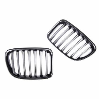 Preview: Sportgrill Kühlergrill kompatibel mit BMW X1 E84 09-15 glanz schwarz
