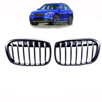 Satz Performance Kühlergrill Schwarz Grill Matt passt für BMW X1 F48  14 -19