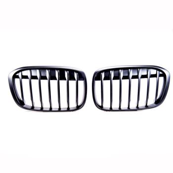 Satz Performance Kühlergrill Schwarz Grill Matt passt für BMW X1 F48  14 -19