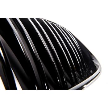 PASST FÜR BMW X3 X4 G01 G02 KÜHLERGRILL DOPPELSTEG GLANZ SCHWARZ