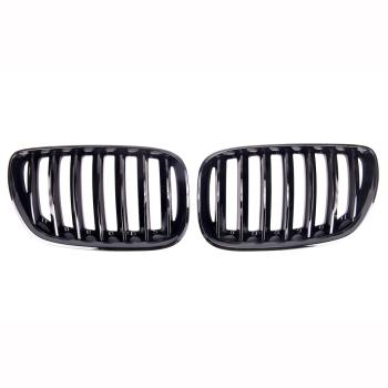 Preview: Kühlergrill / Sportgrill Single schwarz glanz für BMW X5 E53 03-06