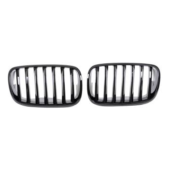 Preview: Kühlergrill / Sportgrill schwarz glanz für BMW X5 E70 X6 E71 alle Modelle