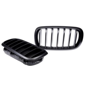 Preview: Kühlergrill / Sportgrill Single schwarz Matt für BMW X5 F15 X6 F16 13-18