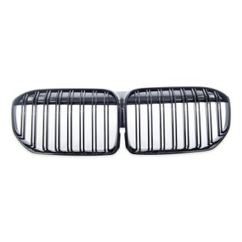 KÜHLERGRILL DOPPELSTEG GRILL PASST FÜR BMW 7ER G11 G12 LCI AB 19 SCHWARZ GLANZ