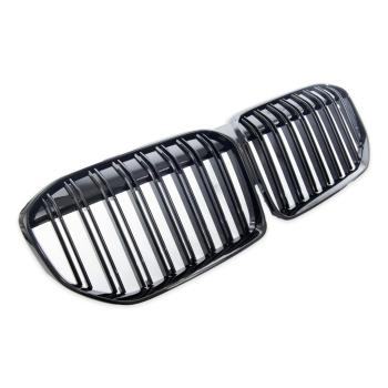 KÜHLERGRILL DOPPELSTEG GRILL PASST FÜR BMW 7ER G11 G12 LCI AB 19 SCHWARZ GLANZ