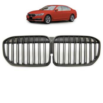 KÜHLERGRILL DOPPELSTEG GRILL PASST FÜR BMW 7ER G11 G12 Facelift AB 19 SCHWARZ
