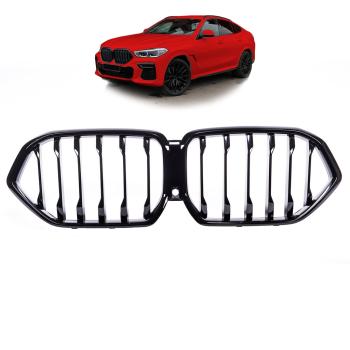 Sport Performance Kühlergrill schwarz hochglanz +Kamera passt für BMW X6 G06