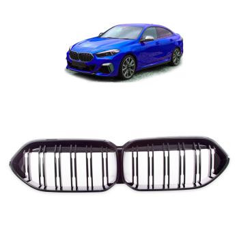 Set Sport Doppelsteg Kühlergrill schwarz Glanz passt für BMW 2er F44 Grand Coupe