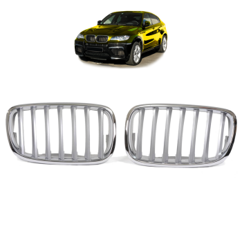 Kühlergrill / Sportgrill chrom für BMW X5 E70 X6 E71 E72  08-14 alle Modelle