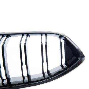 Preview: FÜR BMW 8ER G14 G15 G16 KÜHLERGRILL DOPPELSTEG GLANZ SCHWARZ 2018-2022