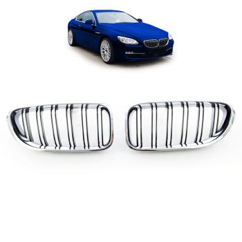 Sportgrill Kühlergrill kompatibel mit BMW 6er F12 / F13 11-18 Chrom schwarz