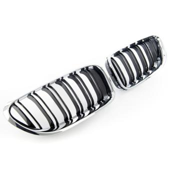 Preview: Sportgrill Kühlergrill kompatibel mit BMW 6er F12 / F13 11-18 Chrom schwarz