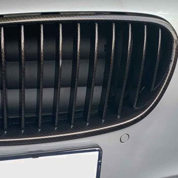 Preview: Sportgrill Kühlergrill kompatibel mit BMW 5er F10 / F11 10-18 Carbon Look