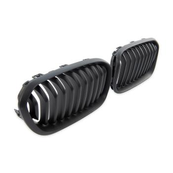 Preview: Sportgrill Kühlergrill kompatibel mit BMW 1er F20 / F21 15-19 matt schwarz