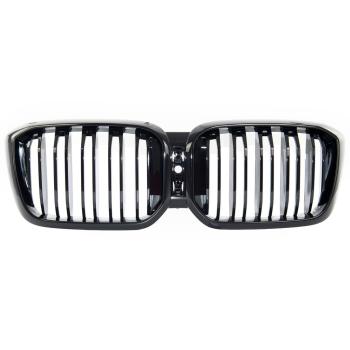 Sportgrill Kühlergrill Doppelsteg kompatibel mit BMW X3 X4 ab21- glanz schwarz