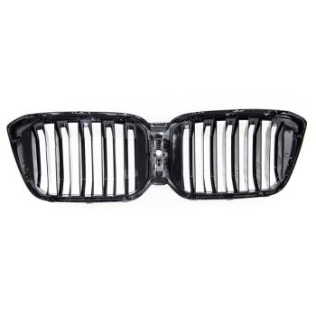 Preview: Sportgrill Kühlergrill Doppelsteg kompatibel mit BMW X3 X4 ab21- glanz schwarz