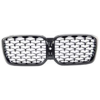 Sportgrill Kühlergrill kompatibel mit BMW X3 X4 ab 21- Diamond glanz schwarz