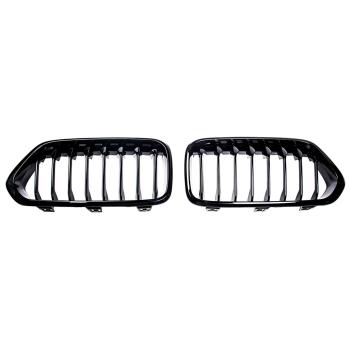 Sportgrill Kühlergrill kompatibel mit BMW X2 F39 17-23 glanz schwarz