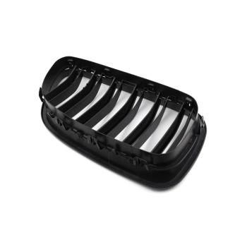 Sportgrill Kühlergrill Doppelsteg kompatibel mit BMW 5er E39 95-03 matt schwarz