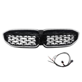 LED-Kühlergrill  Schwarz Glanz passt für BMW 3er G20 G21 19-22