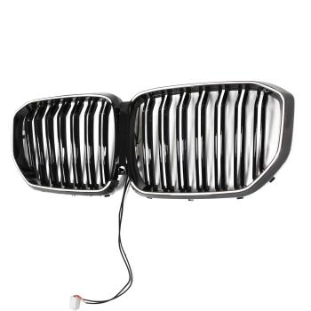 Preview: LED-Doppellamellen-Kühlergrill in Schwarz glänzend für BMW X5-Serie G05 ab 18