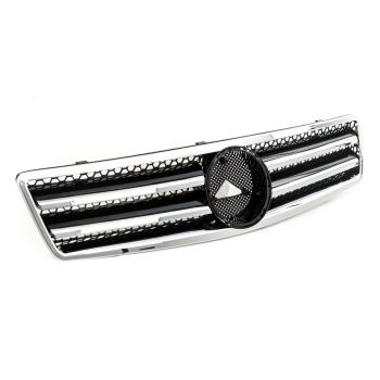 Sport Kühlergrill Chrom Schwarz glanz für Mercedes Benz SL (R129) ab 1989-2001