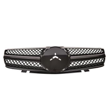Sport Kühlergrill Schwarz glanz für Mercedes Benz SL (R230) Vorfacelift ab 01-05