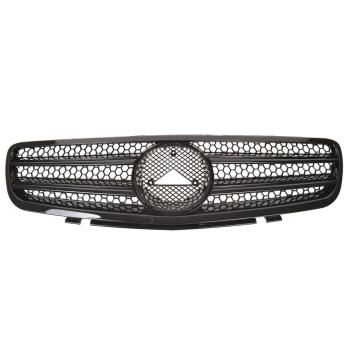 Sport Kühlergrill Schwarz glanz für Mercedes Benz SL (R230) Vorfacelift ab 01-05