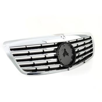 Sport Kühlergrill Chrom Silber für Mercedes Benz S-Klasse (W221) ab 2005-2006