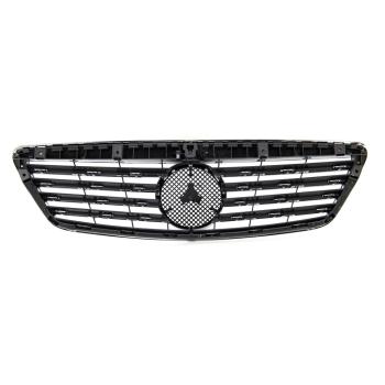 Sport Kühlergrill Chrom Silber für Mercedes Benz S-Klasse (W221) ab 2005-2006